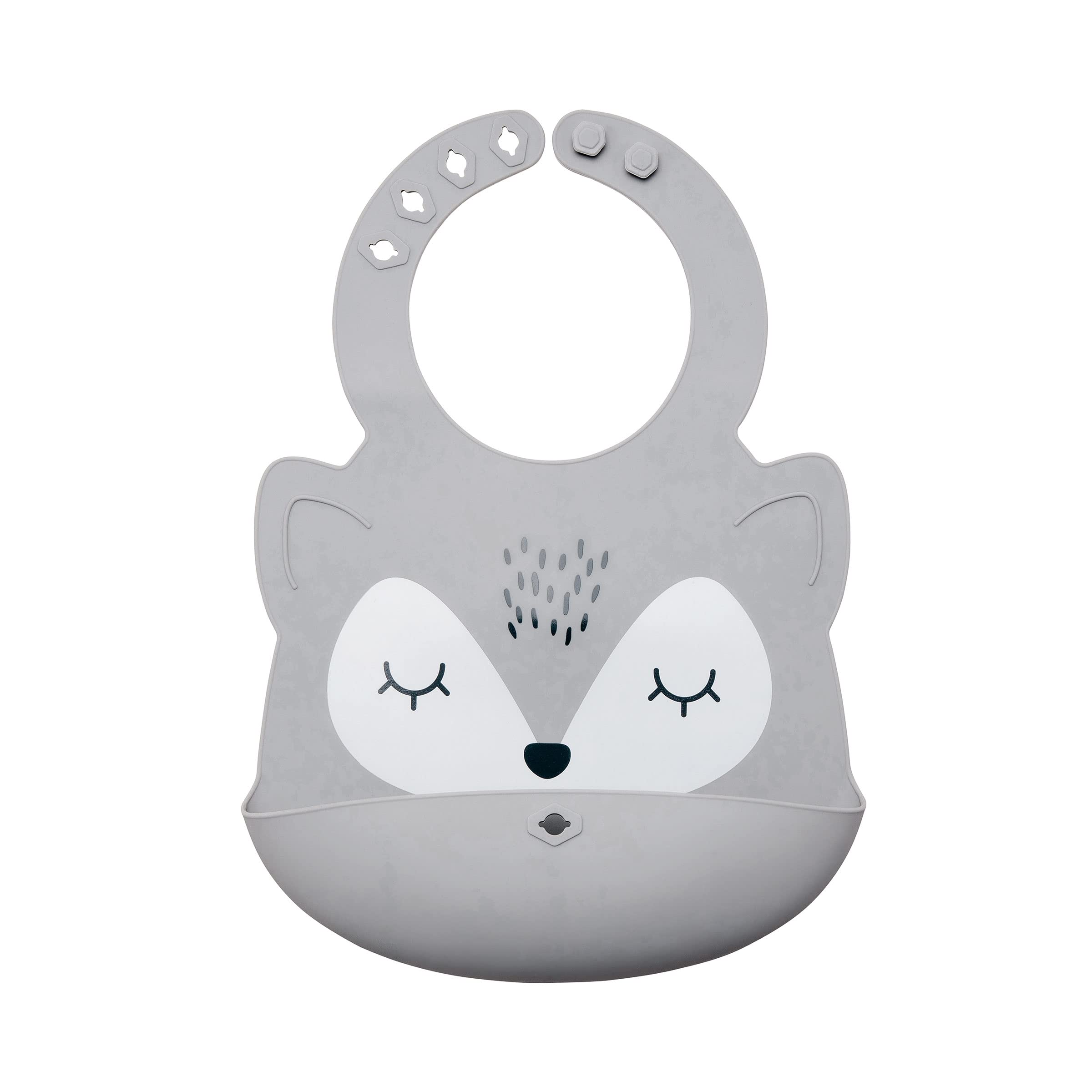 Tiny TwinkleRoll-Up Silicone Bib - Soft, Durable, Easy Clean Waterproof Silicone Bibs With Food Catcher