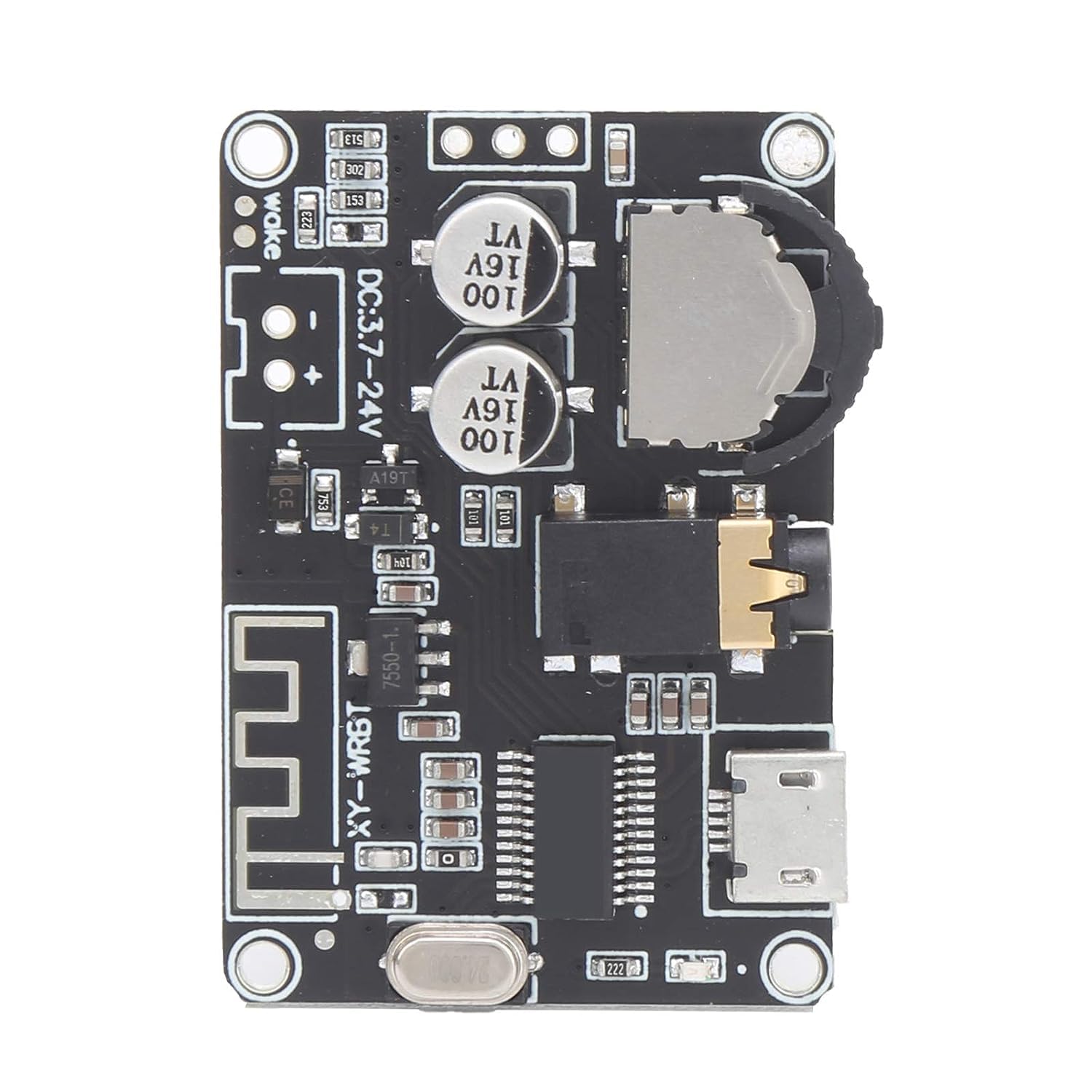 REES52 XY-WRBT 5.0 Bluetooth Decoder Board Lossless Decoder Bluetooth Audio Receiver Board Stereo Audio Module Wide Voltage Speaker Amplifier Electronic Components Module