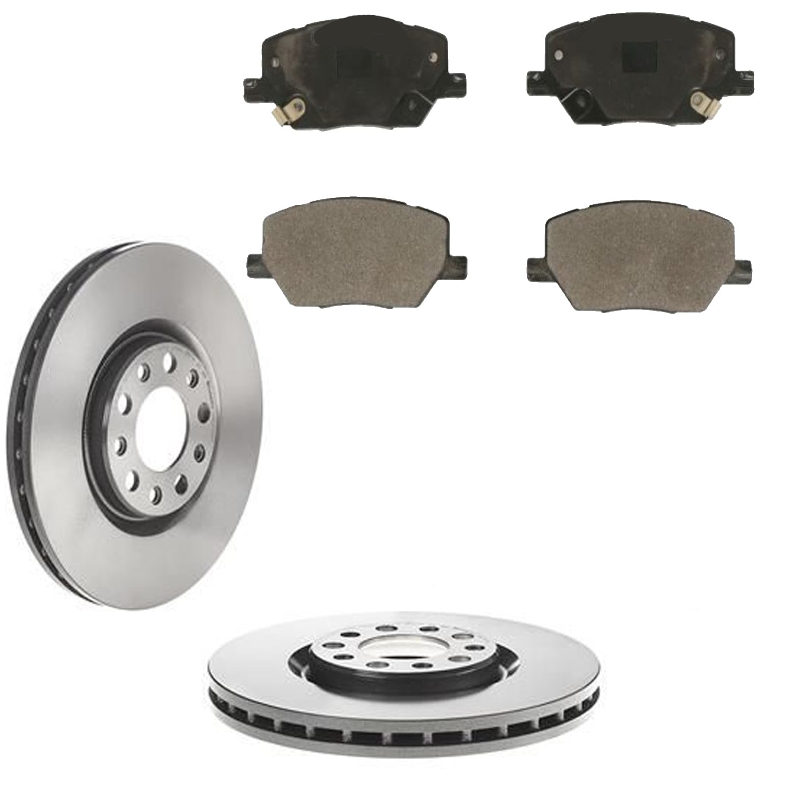 KIT FRENI ANTERIORI compatibile con JEEP COMPASS (MP,M6) - DISCHI + PASTIGLIE OEM: FDB4688 | 18447 |SOSTITUZIONE DIRETTA|BASSA POLVERE|SILENZIOSO