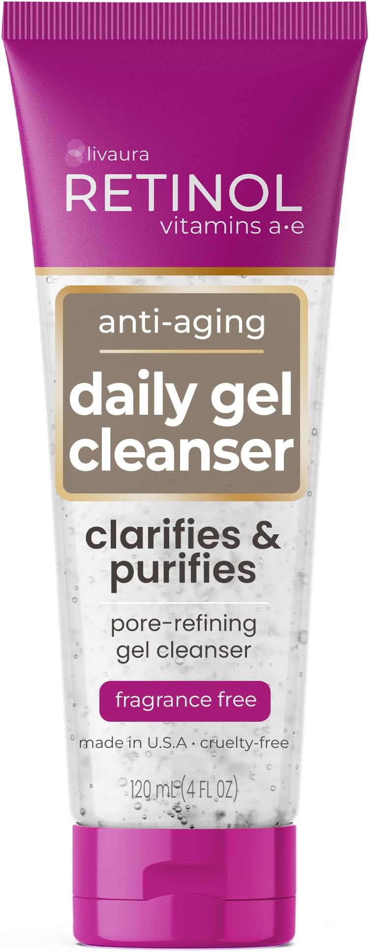 Antioxidant-Rich Micro-Beads w/Vitamin A & E Maximize Renewing Anti-Aging Gel Cleanser for Soft, Smooth Skin