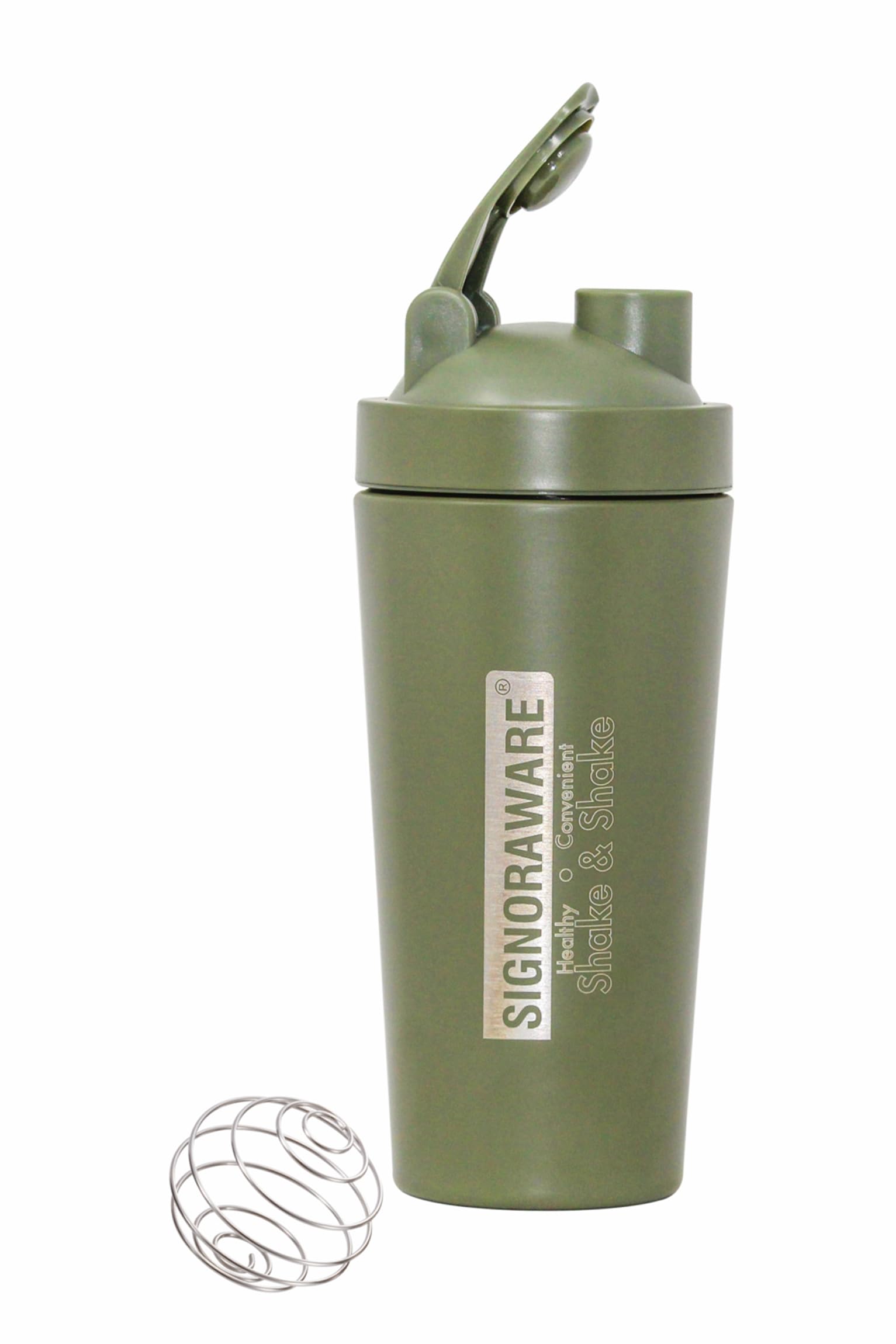 Signora Ware Charger Stainless Steel Protein Shaker Bottle for Pre-Post Workout | Water Bottle | Leakproof with Knob (750Ml | Army Green | Set 1) (B0CB5W9692) Amazon Price History, Amazon Price Tracker