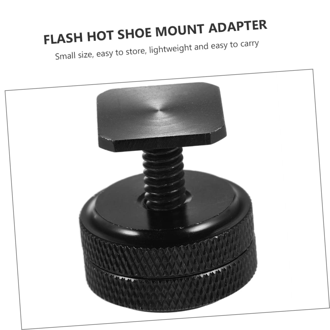 Yardenfun 4 Pcs Camera Conversion Screw Tripod Adapter Hot Shoe Adapter DSLR Camera Rig Supply Adapter for Rig Adapter for Light Stand Camera Mount Tripod Screw Black Aluminum Alloy