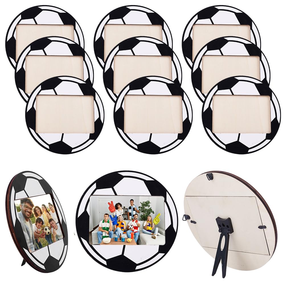 1 Set Fußball Bildrahmen 8 Zoll Sport Motiv Foto Rahmen Geschenke Fußball Leichtathletik Tisch Foto Deko Vertikal Oder Horizontal Verwendet Für Athleten Team Sport Party
