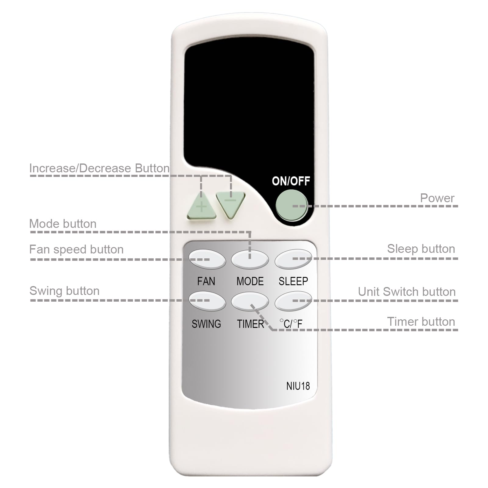 Amazon.com: Replacement Remote Control for Della PAC10 PAC12 PAC14