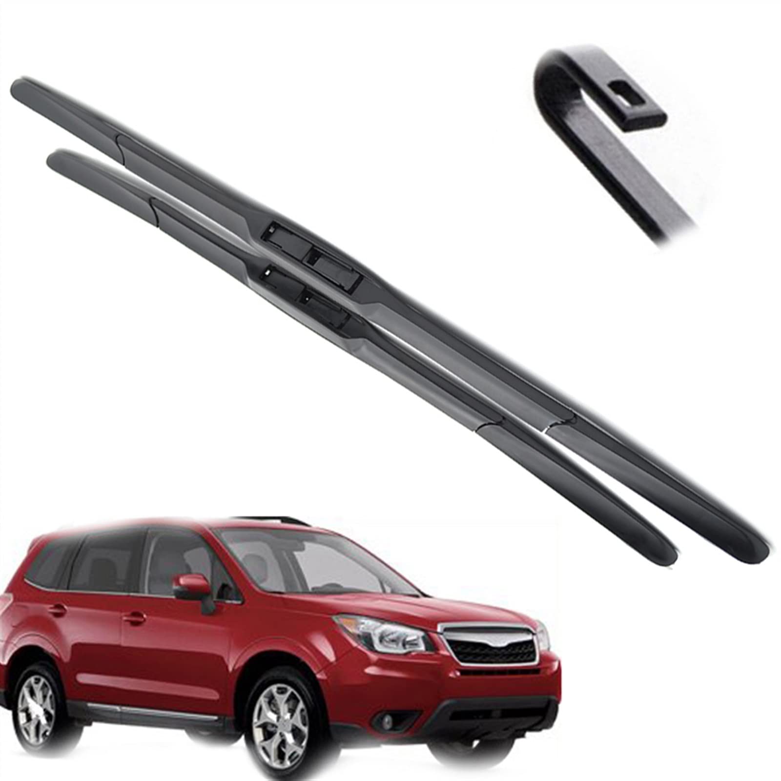 WITTSY Limpiaparabrisas Limpiaparabrisas De Ventana Delantera De 26 "17" para Subaru para Forester SJ 2012 2013 2014 2015 2016 2017 2018 Limpiaparabrisas De Ventana Delantera