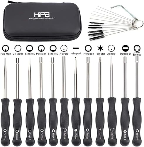 HIPA Paquete de 12 herramientas de ajuste de carburador kit de ajuste de carburador para motor pequeño de 2 ciclos para motosierra Poulan Husqvarna