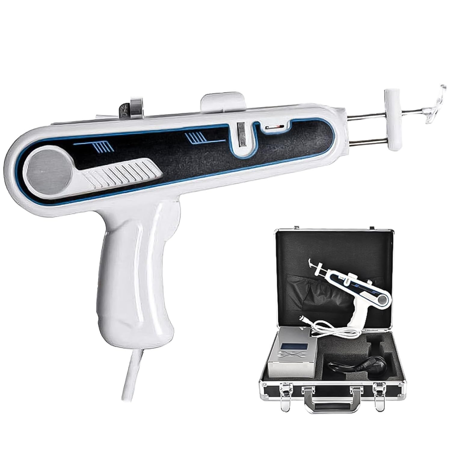 Appareil de Soin de la Peau à l'eau, Pistolet méso Portable | Appareil d'injection faciale portable pour une hydratation profonde ; utilisation facile pour les soins quotidiens à domicile
