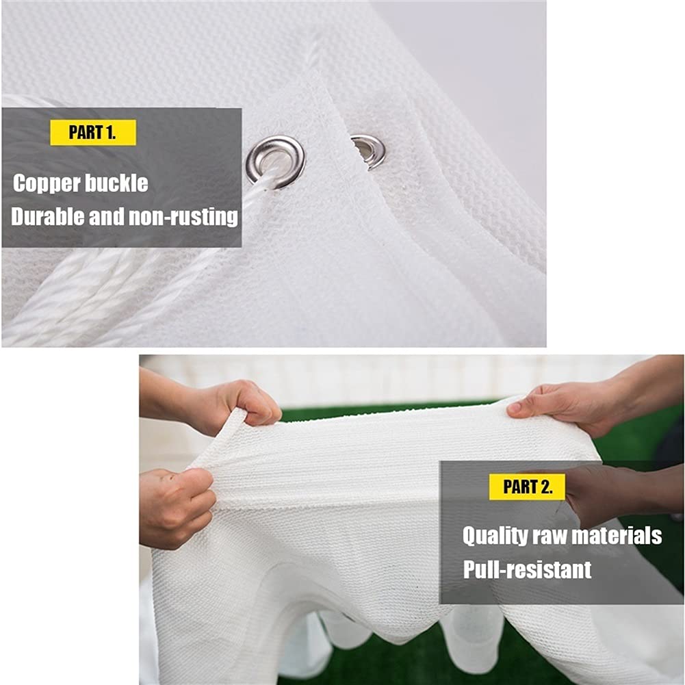 Zewnętrzna osłona balkonowa - 60/70/80 cm wysokości, odporna na promieniowanie UV, HDPE osłona przeciwwiatrowa z otworami na guziki, biała, 80 x 750 cm, idealne rozwiązanie chroniące przed wzrokiem do