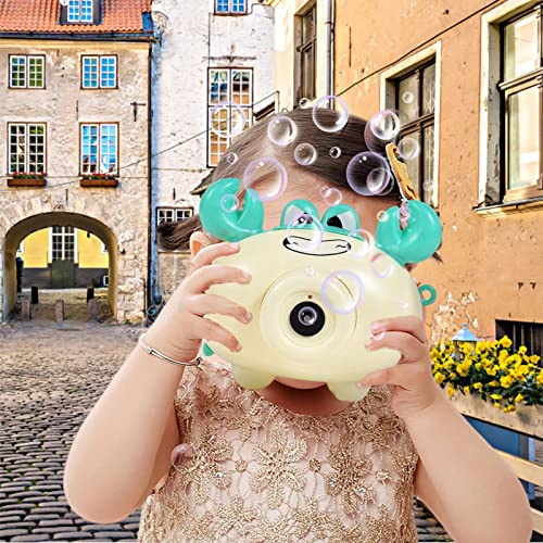 Criador de bolhas - Crab Camera Bubble Machine com luz e música - Brinquedos de verão para crianças,