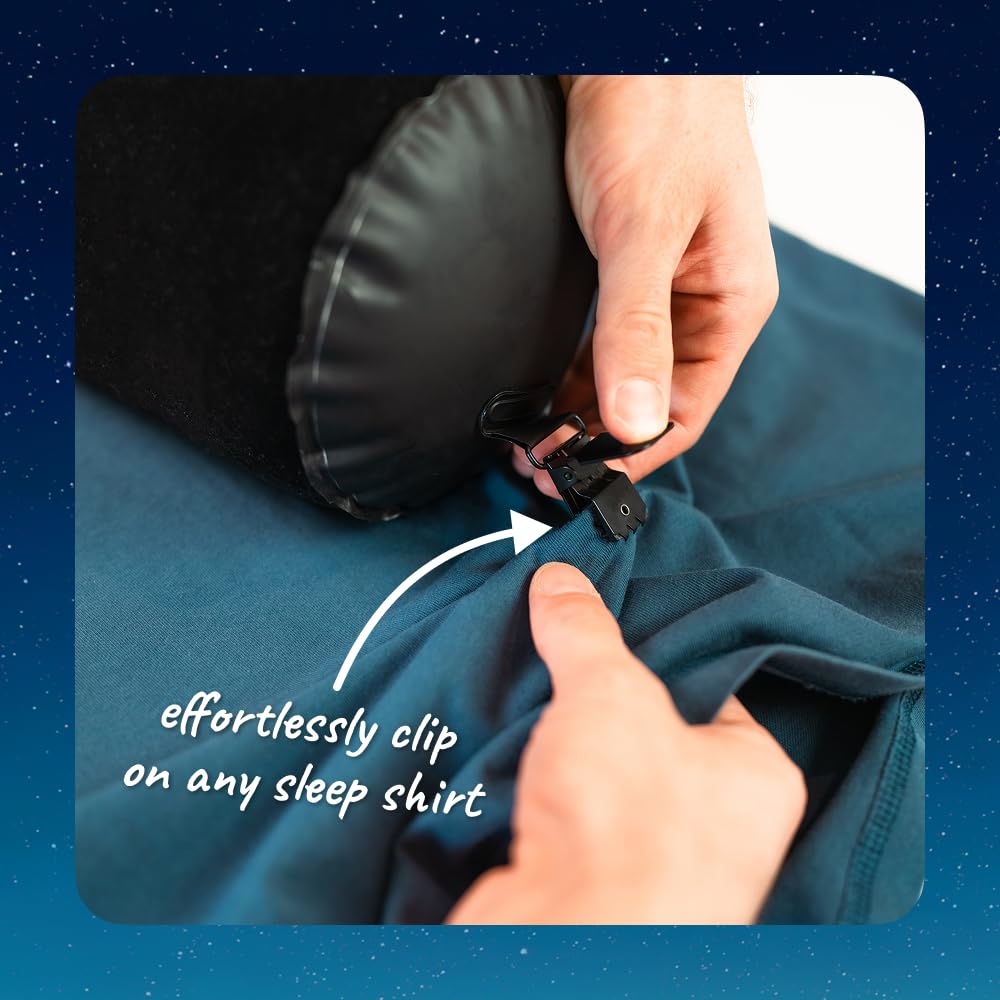 Backpack for Side Sleep Posture - Inflatable Calma Air V3, Anti Snoring Side Sleeper Pillow, Comfortably Attaches to Any Clothes and Keeps You in a Healthy Sleeping Position — Amazon image 5
