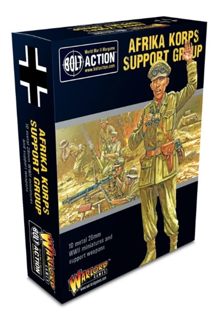 Afrika Korps Support Group - Brand New - Warlord Games Bolt Action Miniatures
