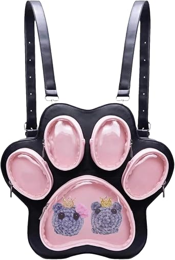 Hopcvem Girls Student Backpack - Book Bag for Women Cat Paw Design Backpack | Large Book Bag for Teens Girls and Women