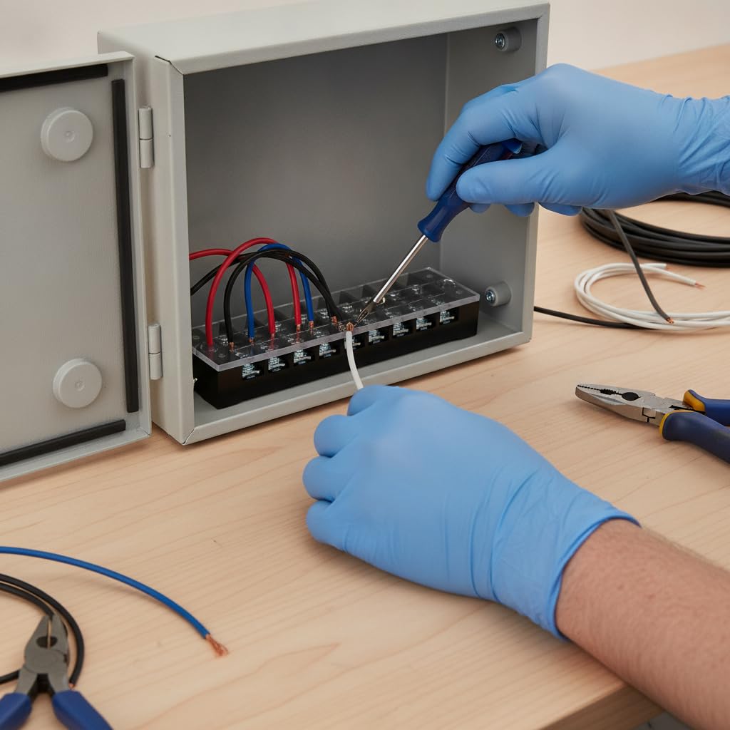 Morsettiera a 5 o 20 posizioni - blocco terminale connettore a vite per cavi elettrici 600V - elettronici, TB-1520/20 posizioni (14 pezzi)