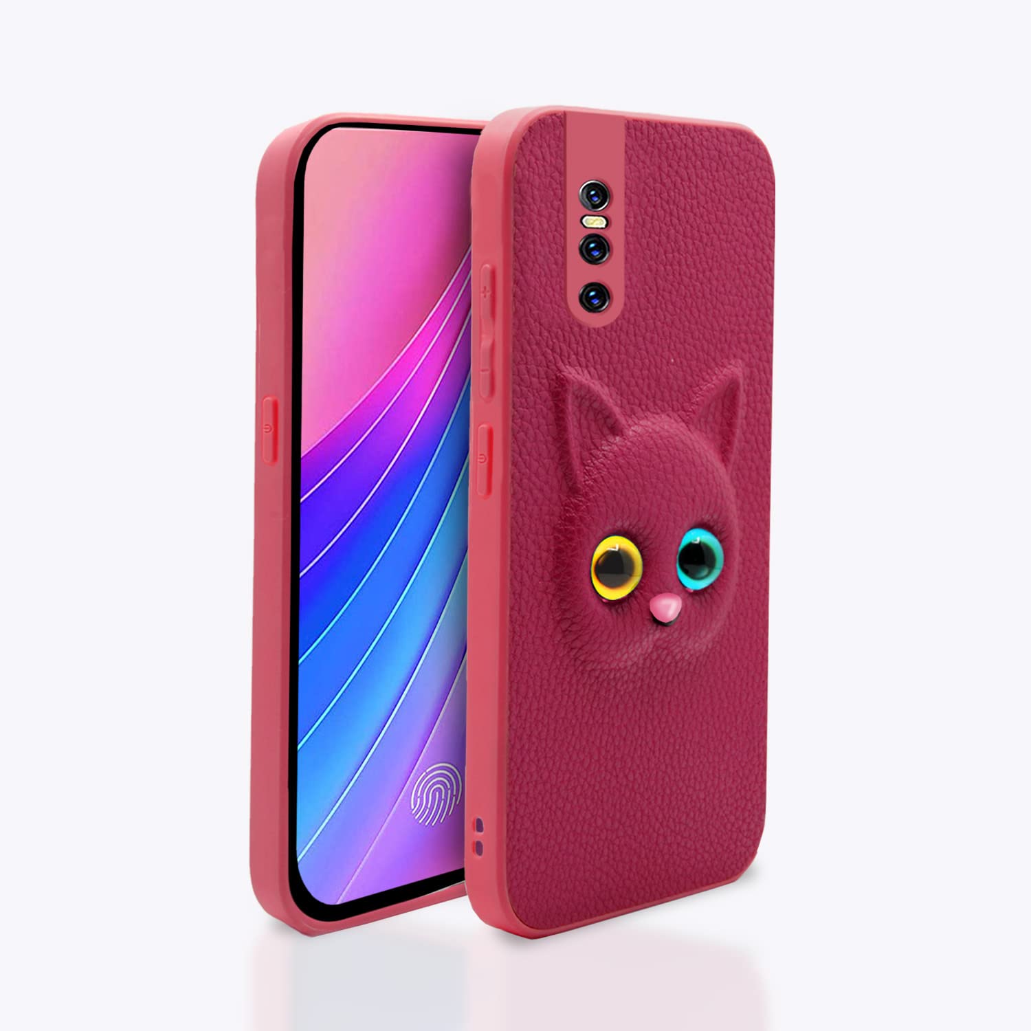 Pikkme Vivo V15 Pro Back Cover for Girls | Cute Cat Leather Finish | Soft TPU | Case for Vivo V15 Pro (Pink) (B0BGZFLR7G) Amazon Price History, Amazon Price Tracker