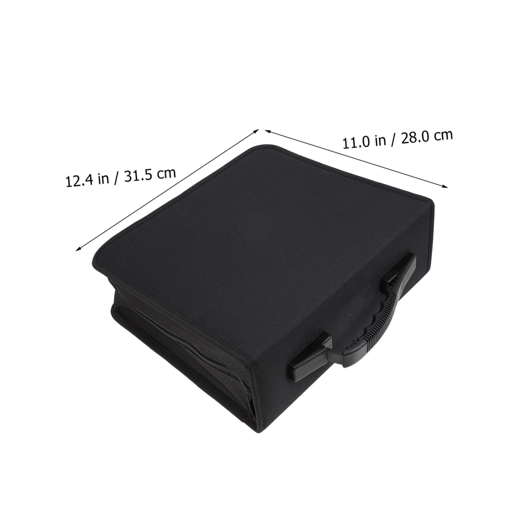 Ciieeo Custodia Porta Dvd Cd Organizer in Oxford Nero, Capacità 240 Pezzi, Borsa Cerniera Resistente All'usura, Custodia Per Trasporto e Conservazione Domestica Di Dvd e Cd