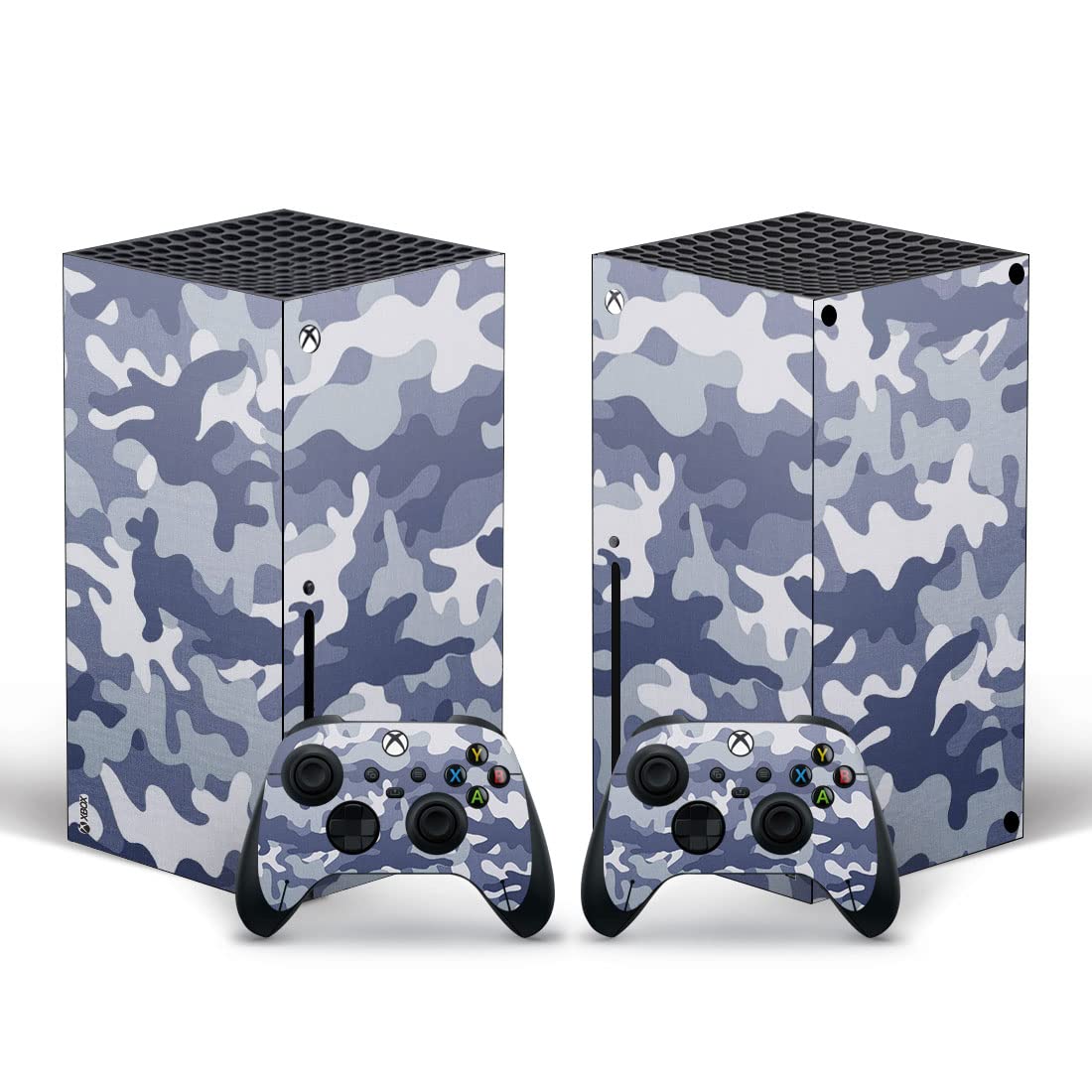 TCOS TECH Xbox Series X Skin Protective Wrap Cover Vinyl Sticker Decals for Xbox Series X Console and Two Controllers Sticker Skins (Blue-Grey Camouflage) (B09WR6CDNK) Amazon Price History, Amazon Price Tracker