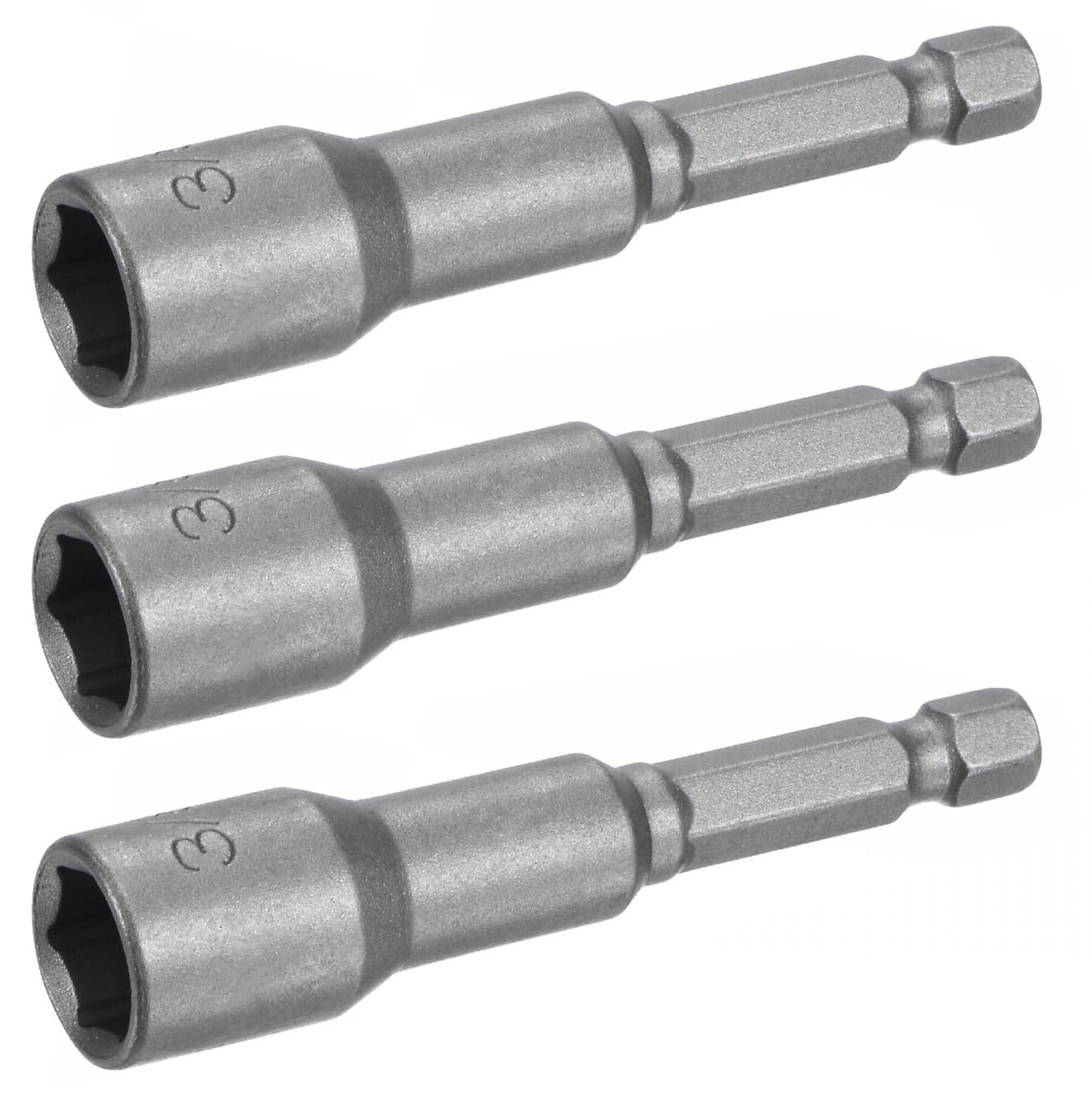 1/4 * 65 * 3/8", Hex Shank Nut Driver Bit Sets, Magnetic Hex Driver Bit, Quick Change Socket Nut, Impact Driver Adapter, 10Pcs