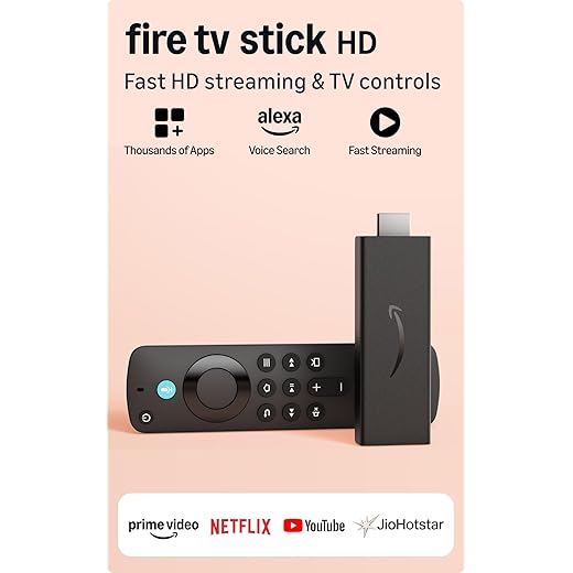 All-new Amazon Fire TV Stick HD, Alexa Voice Remote with TV power & volume controls, full HD streaming device