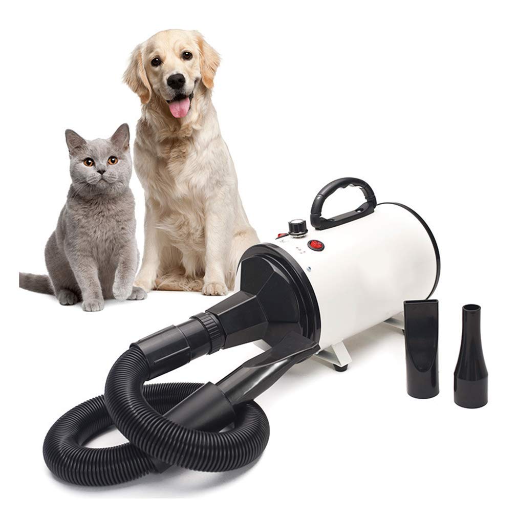 Secador Para Perros Secador Para Perros Secador De Pelo Para Perros 3.2Hp 2400 Potente Fuerza De Soplado Velocidad Ajustable Continua Secador De Fuerza Para El Cabello Para Mascotas Soplador Para Pel