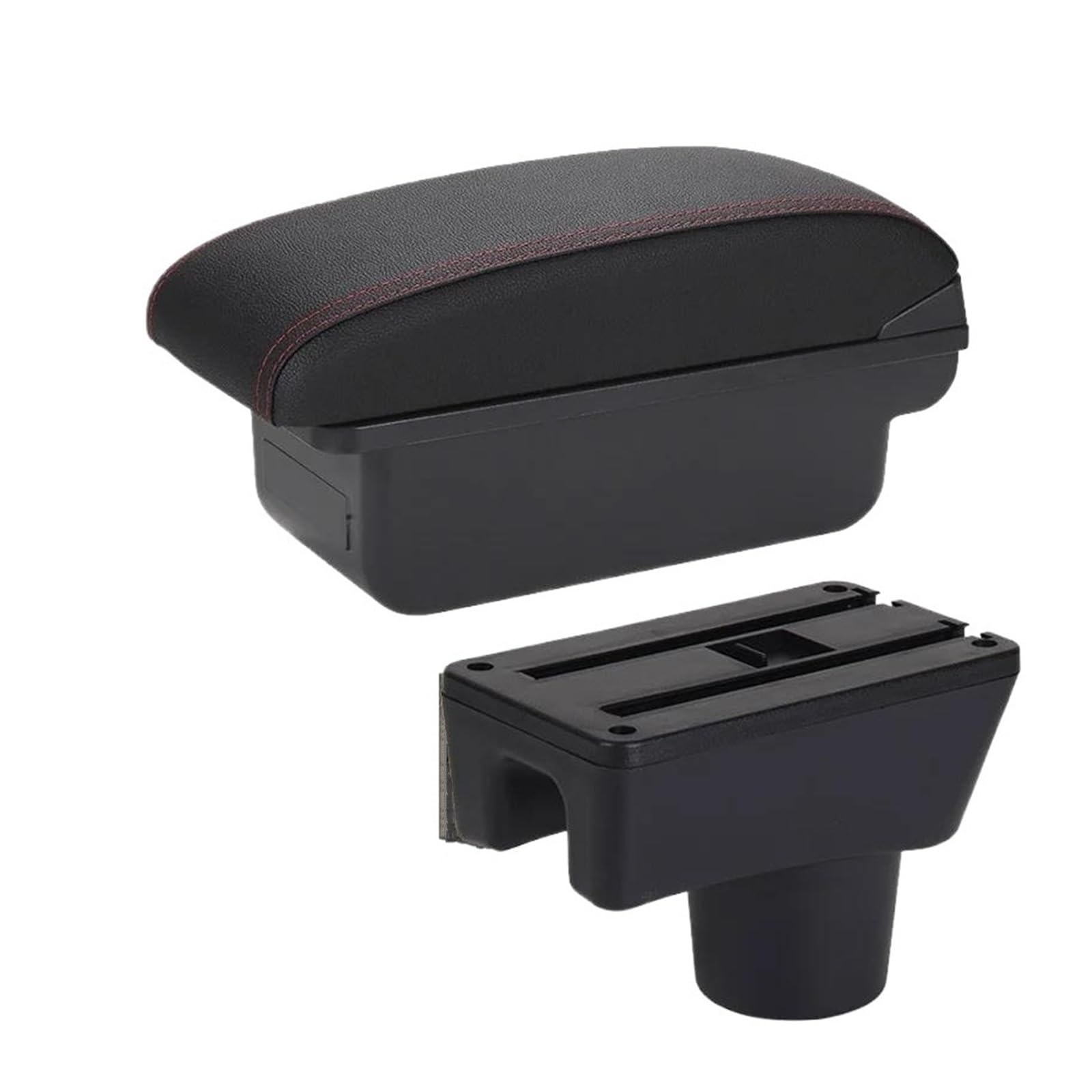 Otbehuwj C1 Black Red No Usb For Mitsubishi For Attrage For Mirage Car Armrest Storage Box