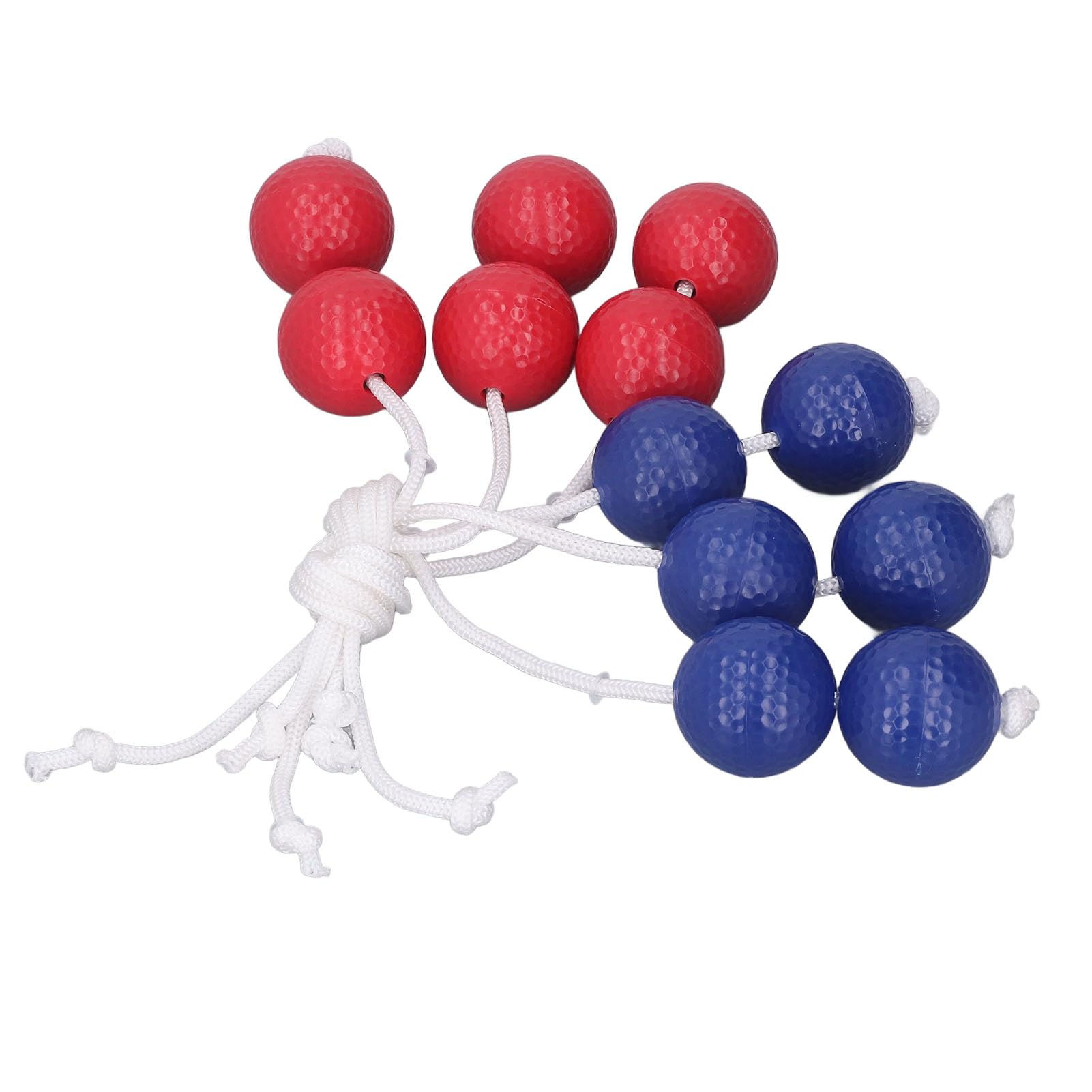 FUZHUI Golf Ladder Toss Balls Replacement Set, PE Material, 3 Red 3 Blue, for Golf Training Practice, Indoor Outdoor Use, Easy to Carry, Improve Accuracy Control