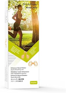 WoodyKnows Enhancer Nasal Dilator, Model Standard, Improves Sports Airflow, Nasal Congestion aid (Trial XS/S/M/L)