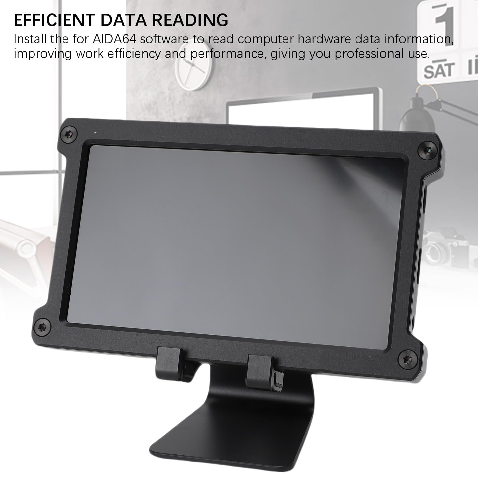 Bewinner Monitor Secondario da 7 Pollici per Computer, HDMI, Plug and Play, Display LCD Portatile, Schermo Rotabile per Giochi, Lavoro, produttività, Multitasking