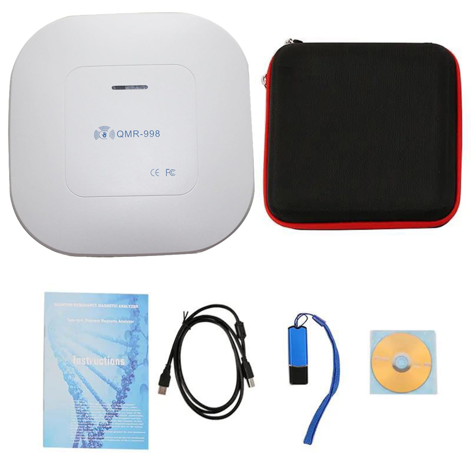 Quantum Resonance Magnetic Analyzer For Health Testing, Professional Portable Body Health Analyzer Quantum Detector with Carry Bag, Multilingual Supportive Full Body Health Scanner, 52 Reports,B