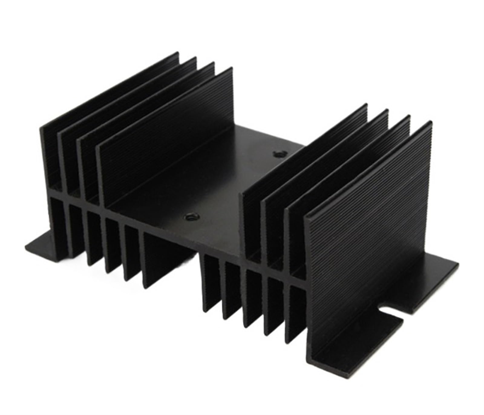 Dissipateur thermique W-70 aluminium noir compact pour relais monophasé
