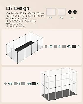 PET 7cm×5m 100cm/loop 度假村 Amazon.com : SONGMICS LPI001W01 Indoor Guinea Pig Playpen