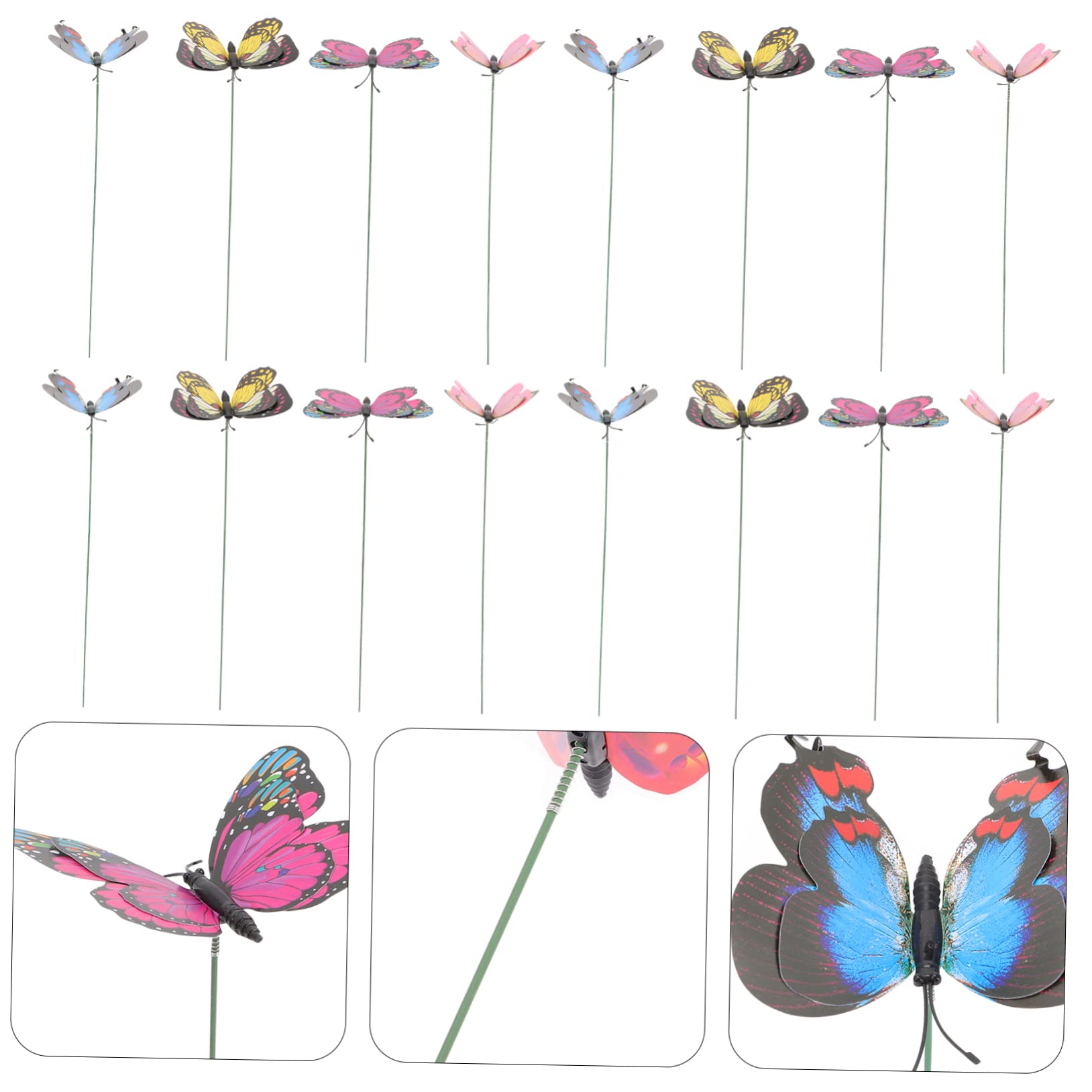 Lot De 12 Piquets De Marquage En Acier Inoxydable Doré - 10x2x2cm - Pour Bornage, Arpentage, Jardin, Chantier