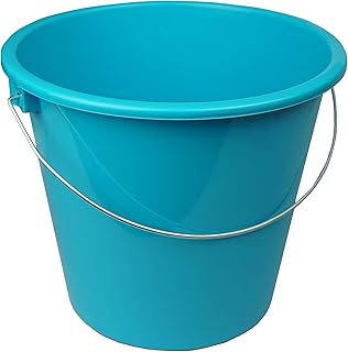 HRB Haushaltseimer, Putzeimer mit Metallbügel, 5 Liter (Türkis, 1 Stück)