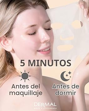 DERMAL Korean Tissue Face Masks, 16 Types, Collagen, Set A