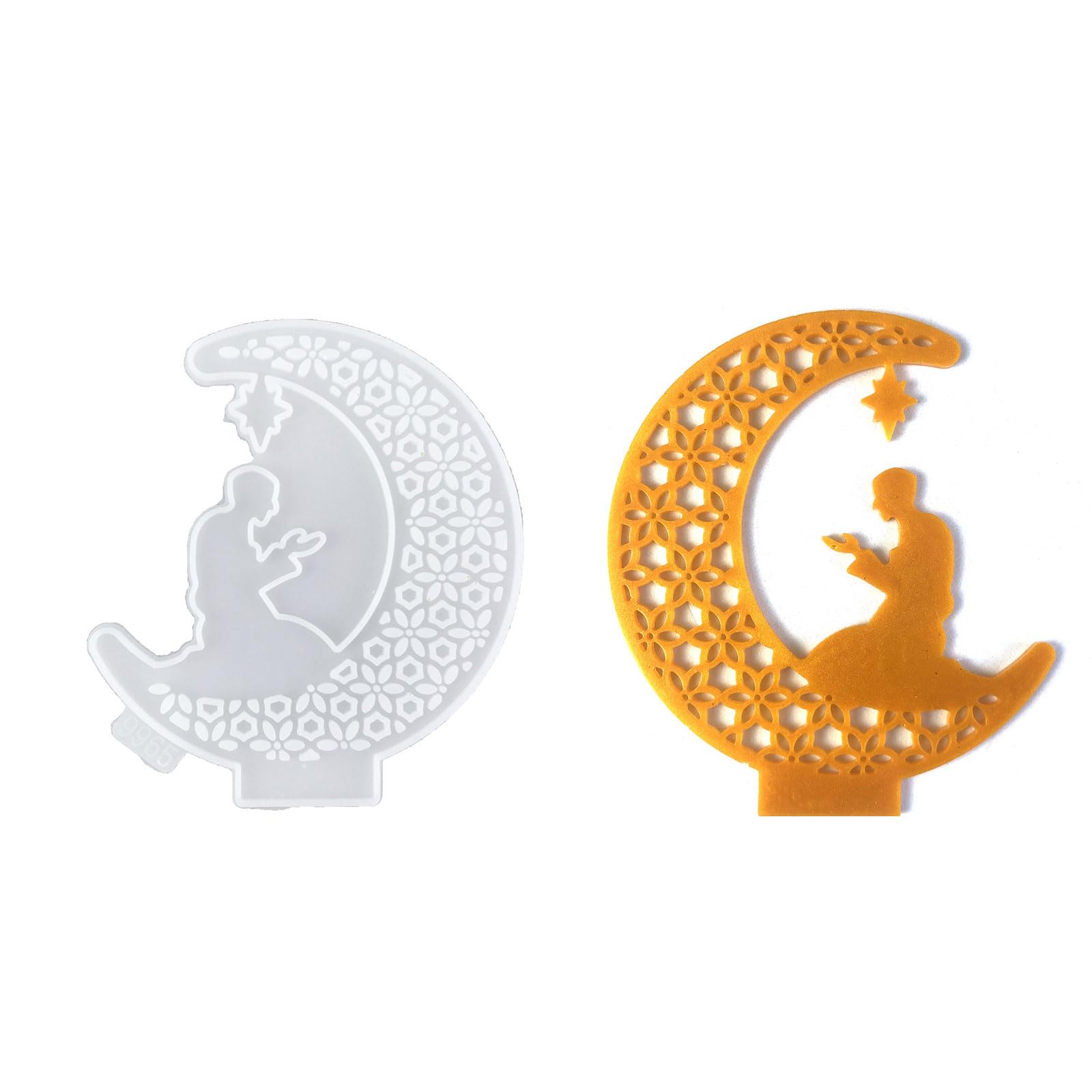 Tsophreniq Eid Holder Molds Candlestick Molds with Base for Tealight Home Decorations Art Craft