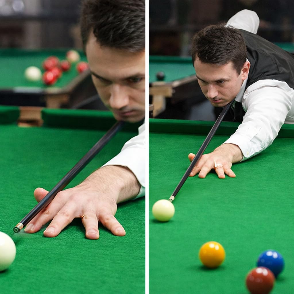 Billard Queue Sticks, Professionelle 9 mm Carbon Billard Queue, Hochwertiger Pool Queue Stick für Snooker und Billard (Carbonfaser)