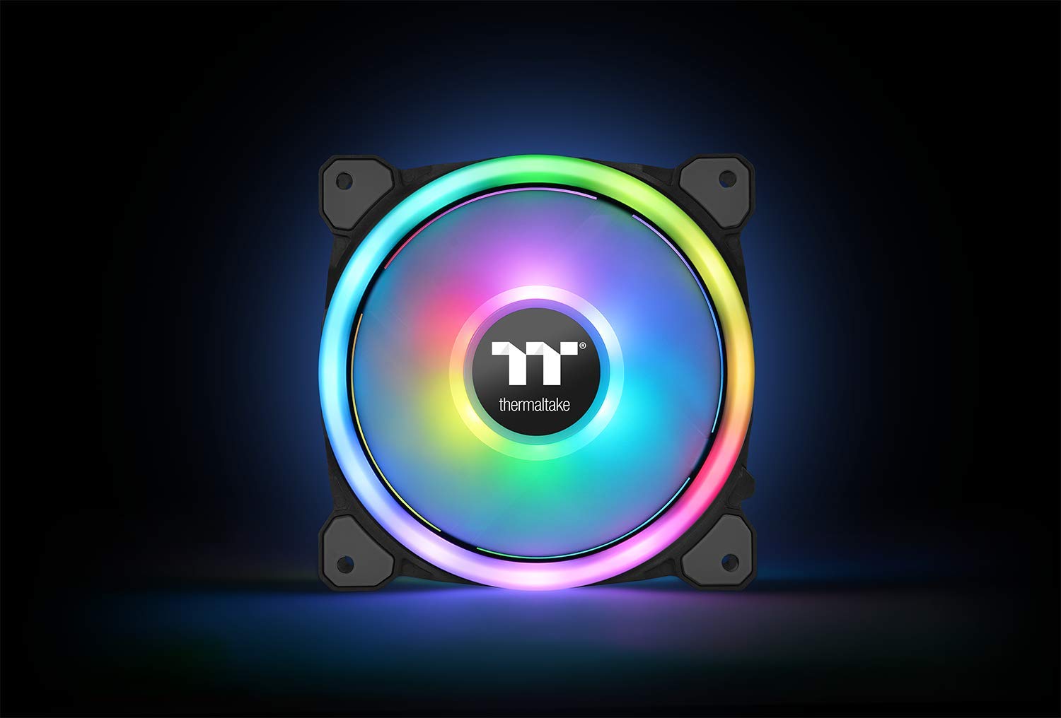 Thermaltake Riing Trio 12 RGB Ventola per PC Case con 12 LED RGB, Nero