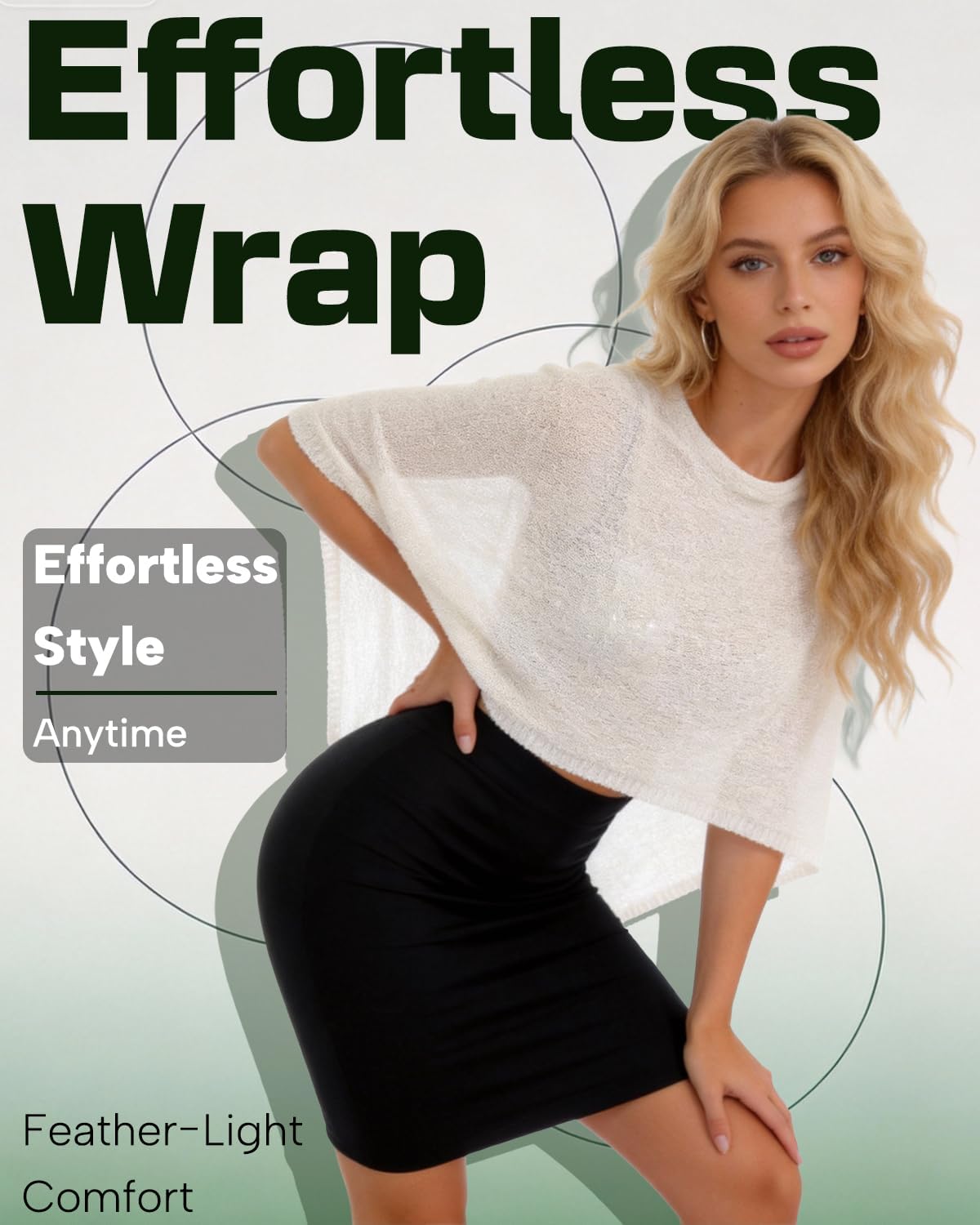 Poncho Sweater Sparkly Bolero Knit Shawl Crochet Mesh Silver Shrug Glitter for Women Ponchos Sweaters Lace Summer - Image 3