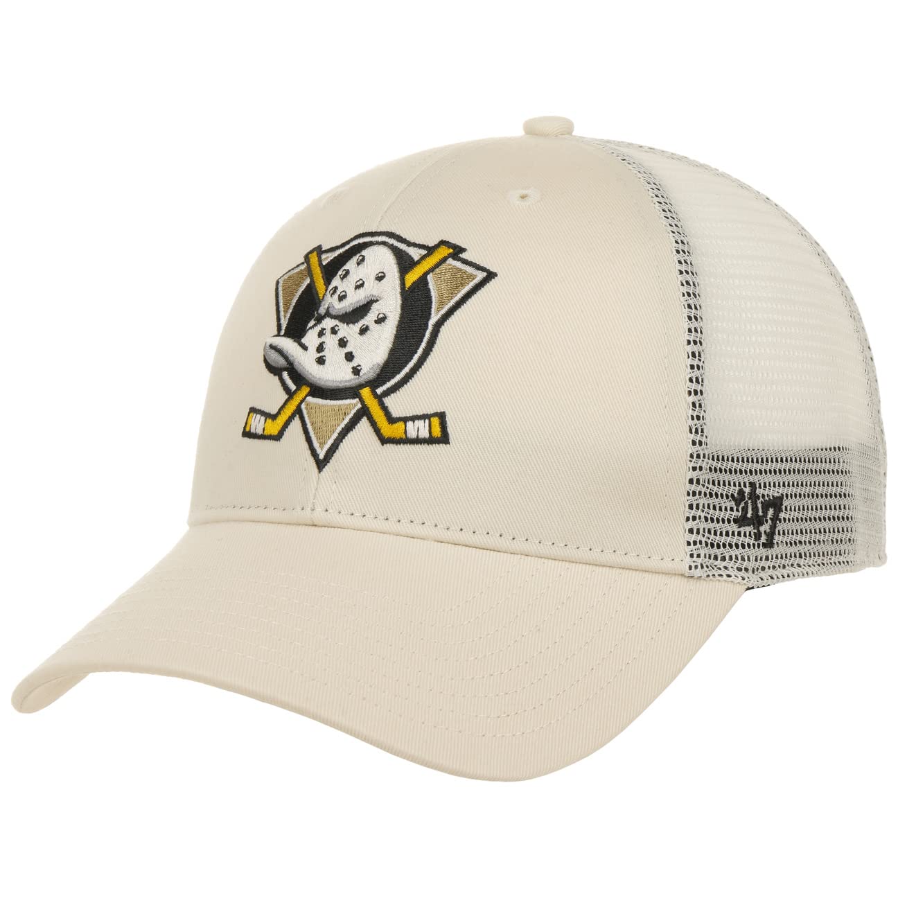 '4747 Brand Trucker Cap - Branson NHL Anaheim Ducks natural