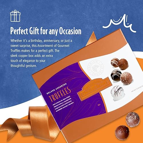 Miniatura 6 de Rocky Mountain Chocolate Factory  Colección Gourmet Leche, Trufa de Chocolate Oscuro y Blanco  Delicia para los amantes del chocolate  Tu amor por