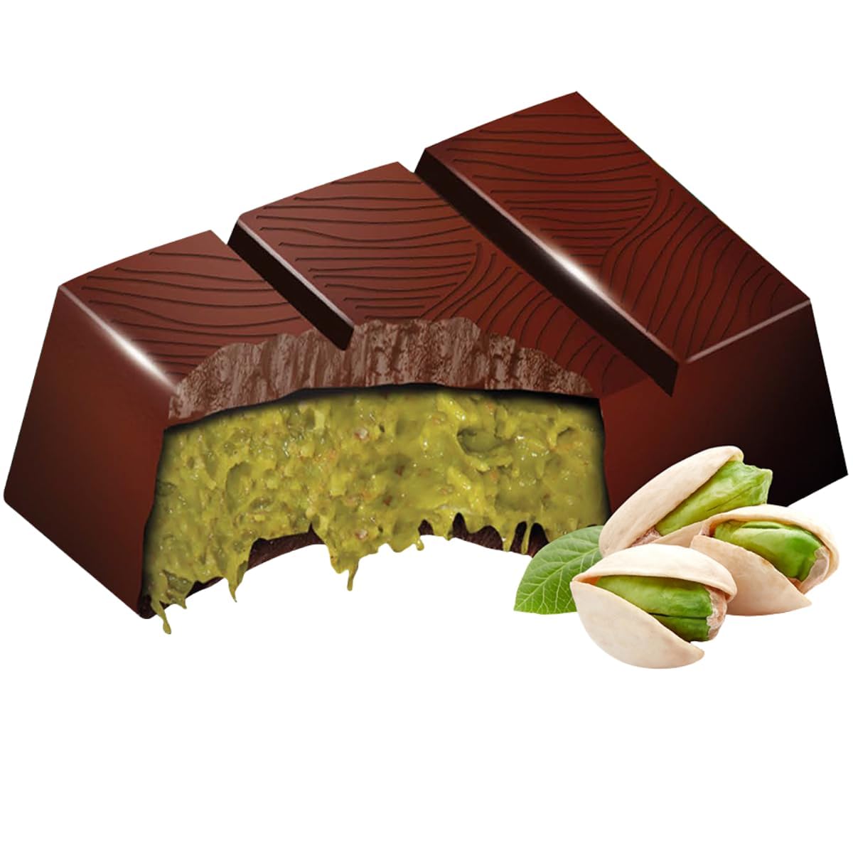 𝗢𝗥𝗜𝗚𝗜𝗡𝗔𝗟𝗘 𝗔𝗥𝗧 Dubai Schokolade - mit Pistazie & Kadayif - originale Dubai Rezeptur - sehr lecker - 100g (5 Tafeln - 500g)