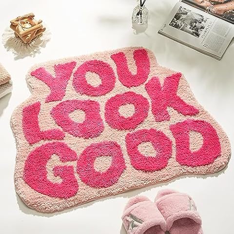 DyeFury You Look Good Bath Mat Cover
