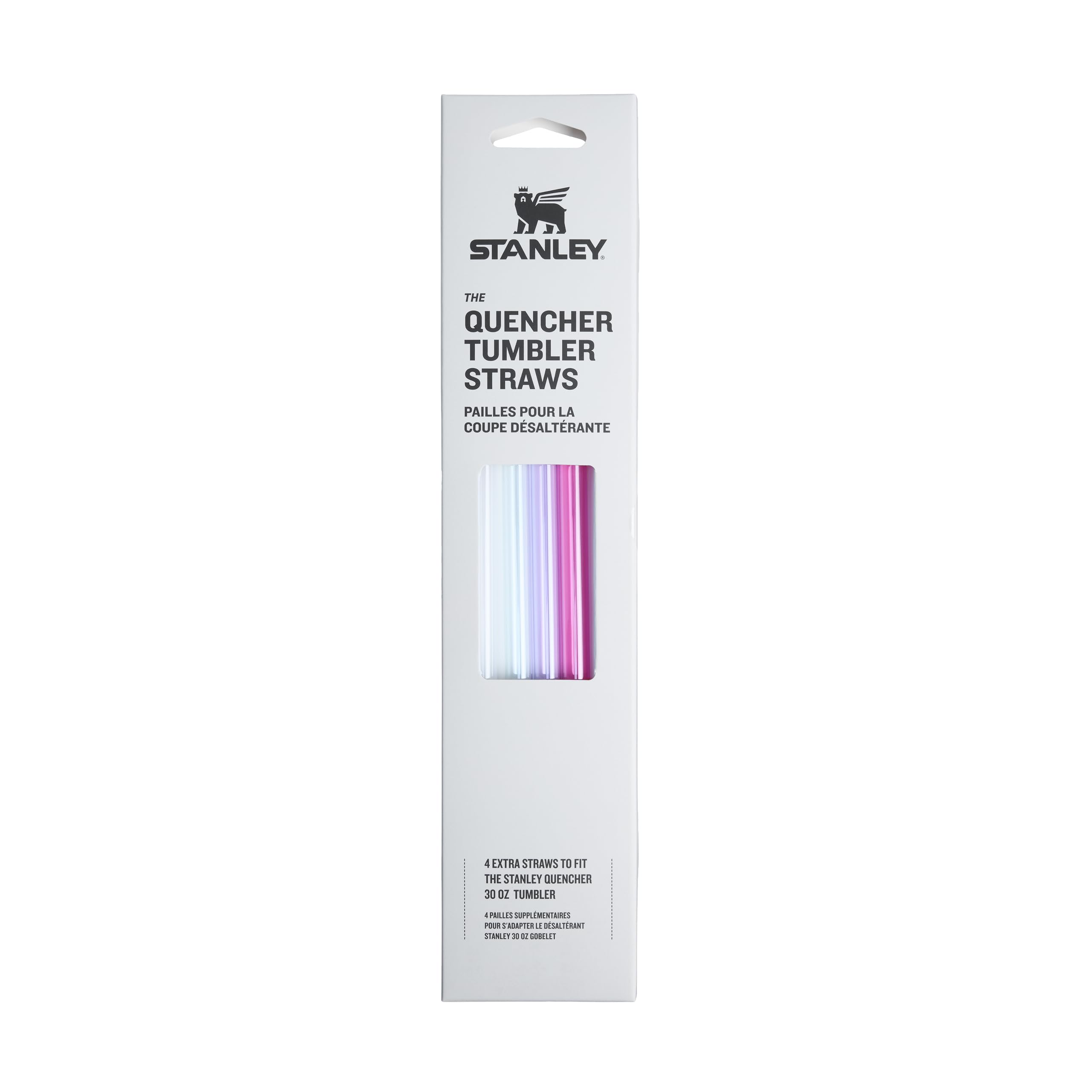 Stanley Strohhalmset für Quencher H2.0 FlowState Tumbler 0.89L - Ersatzstrohhalme - BPA-frei - Spülmaschinenfest - 4 Pack