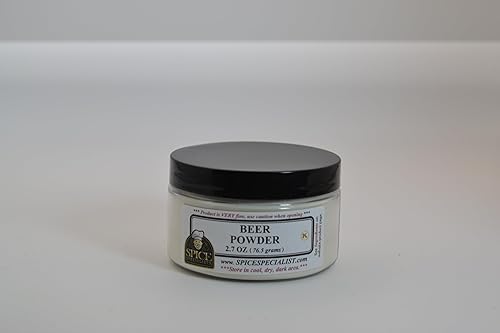 Polvo de cerveza – 2.7 onzas – KOSHER – gran sabor para salsa de fondue de queso, chile, panes. - (Sin alcohólico)