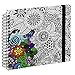 Price comparison product image Hama Colorare Spiral Book (Book with 50 White Pages and Spiral Bound, with Flower Design for Colouring, Format 28 x 24 cm, Photo Book/Colouring Book for Adults) Black/White