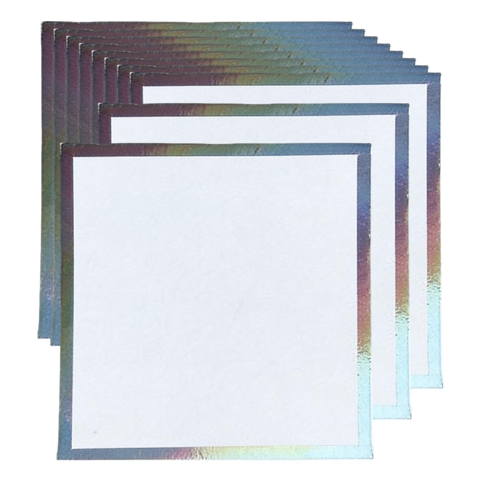 10 Shikishi Boards Artist Cards Autograph Cards Drawing Cards Blank Border Paper Suitable for Anime Convention Cosplay Artist Meetings Crafts, 15x15cm