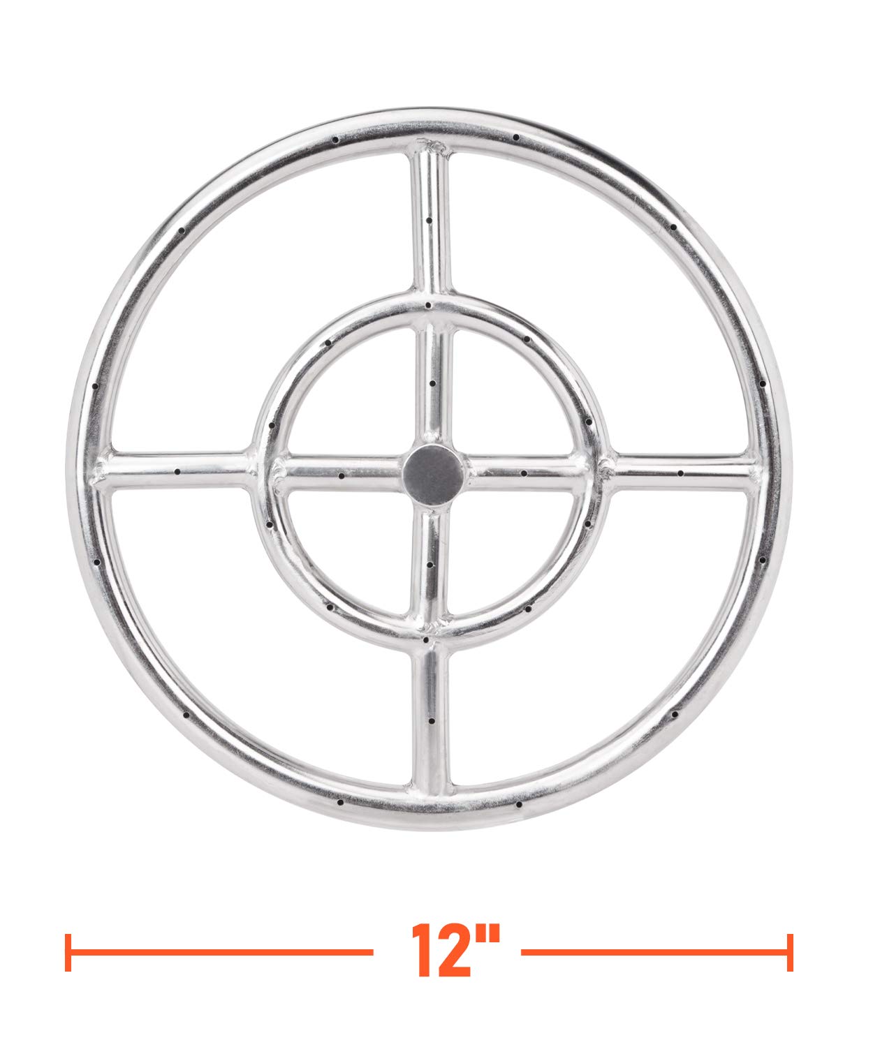 Snapklik.com : GASPRO 12 Inch Round Fire Pit Ring Burner For Natural