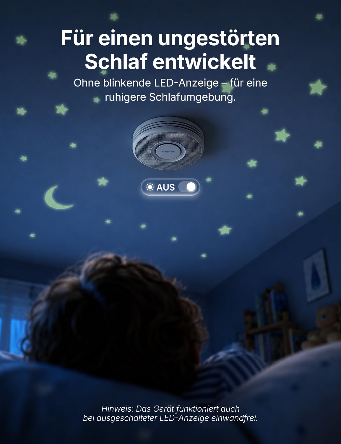 X-Sense Standalone Rauchmelder mit Sprachalarm, XS0B-SN, 6 Stück | Deutsche Sprachansagen mit 17 Standorten; ohne App und SBS50; kein Blinklicht im Standby; große Testtaste
