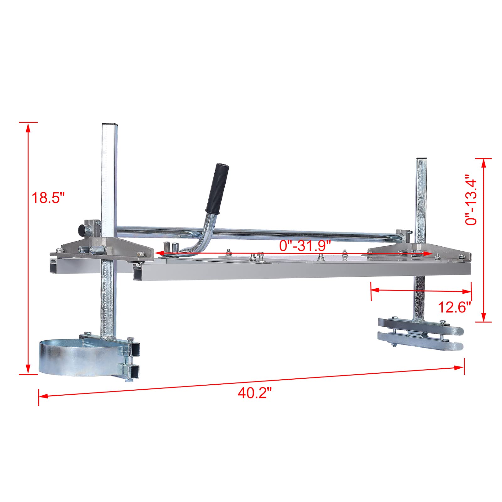 Motosierra portátil, ajustable de 14 a 36 pulgadas, fresado de motosierra, aserradero de corte de madera para constructores y carpinteros