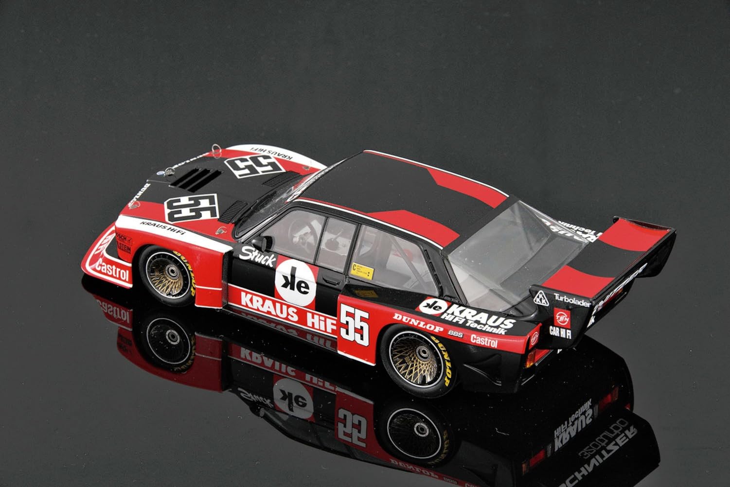 PLATZ) PLATZ/BEEMAX 1/24 BMW 320 E21 Turbo Gr.5 1980 DRM Zolder Westfalen Cup Winner Kunststoff Modell BX24028 (Automobil)