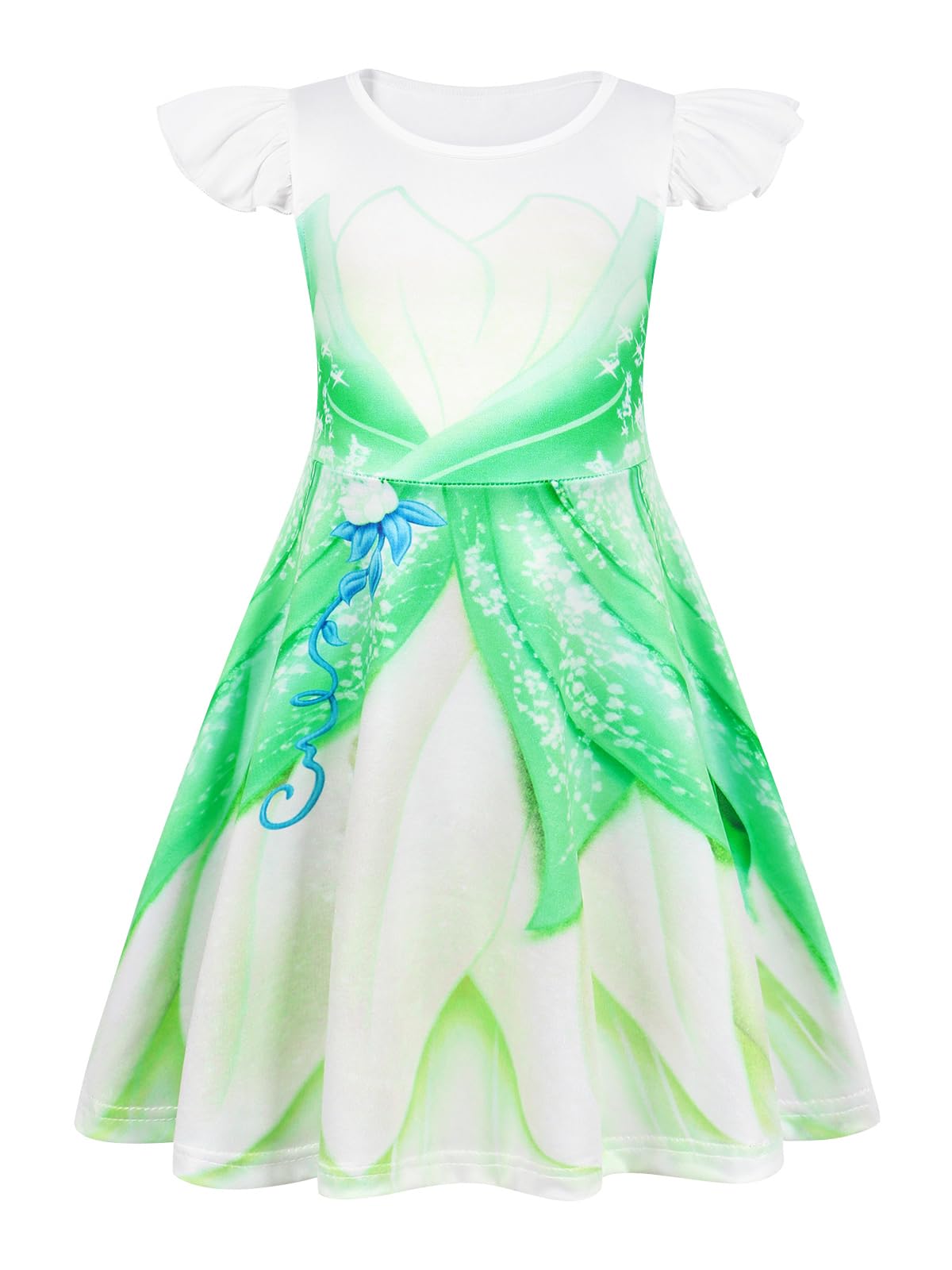 AmzBarley Princess Costume for Girls Halloween Outfit Kids Dress Up Clothes Age 1-10 Years Birthday Party Gifts — view 11